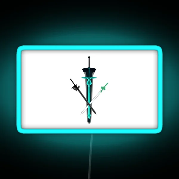 Sword Art Online Swords RGB Neon Sign
