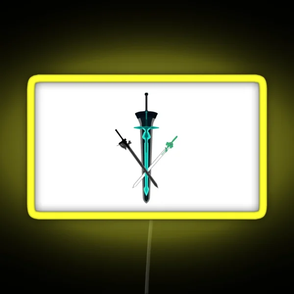 Sword Art Online Swords RGB Neon Sign