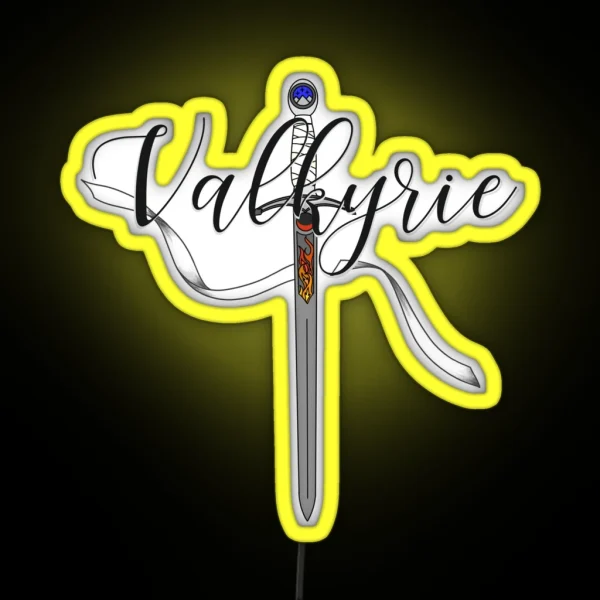 Sword Of The Valkyrie RGB Neon Sign