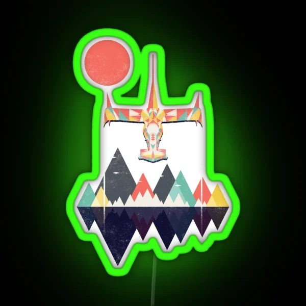 Swordfish Sunset RGB Neon Sign