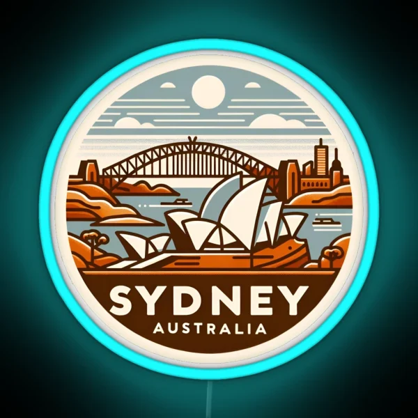 Sydney Australia RGB Neon Sign