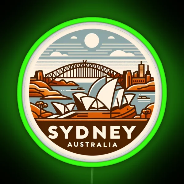 Sydney Australia RGB Neon Sign