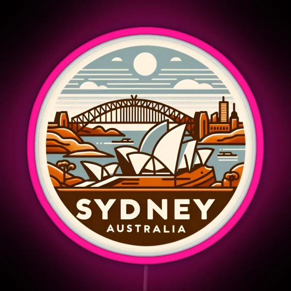 Sydney Australia RGB Neon Sign