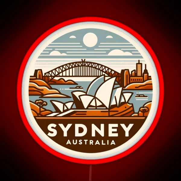Sydney Australia RGB Neon Sign
