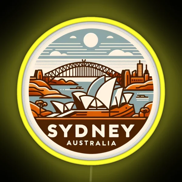 Sydney Australia RGB Neon Sign