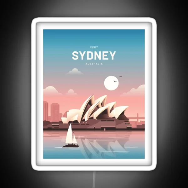 Sydney Australia Vintage Travel RGB Neon Sign