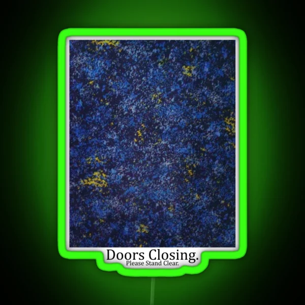 Sydney Trains Seat Pattern Design Doors Closing RGB Neon Sign