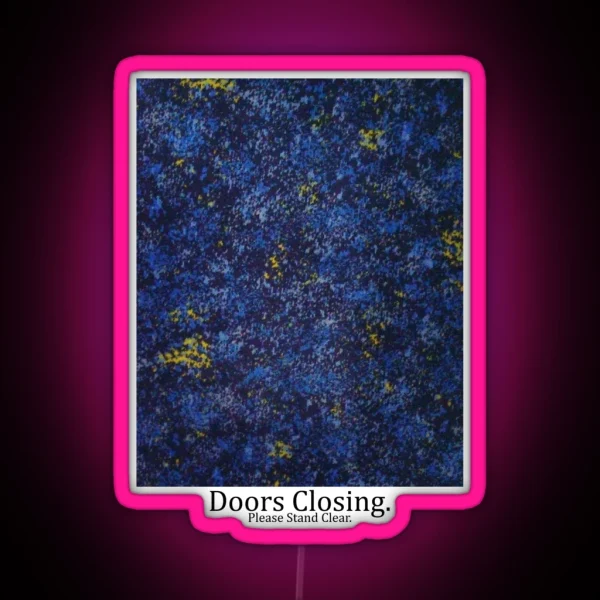 Sydney Trains Seat Pattern Design Doors Closing RGB Neon Sign