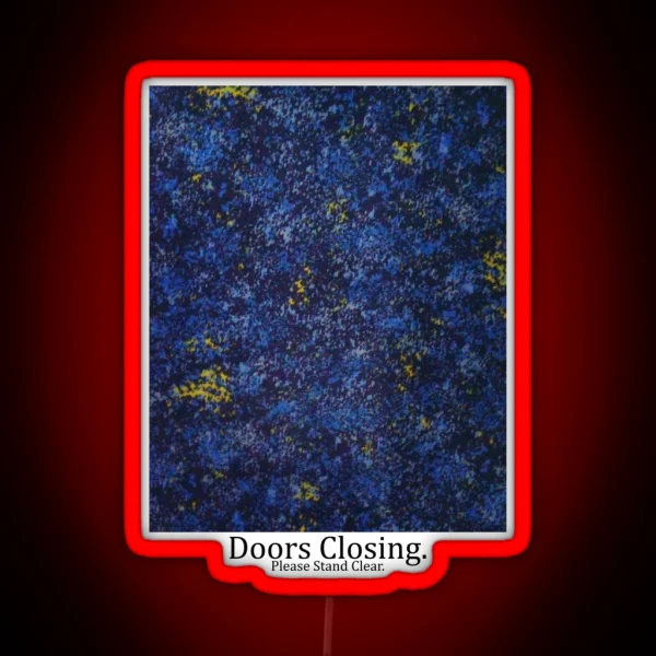 Sydney Trains Seat Pattern Design Doors Closing RGB Neon Sign