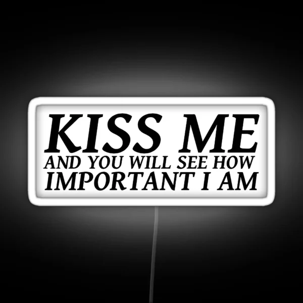 Sylvia Plath Quote Kiss Me And You Will See How RGB Neon Sign