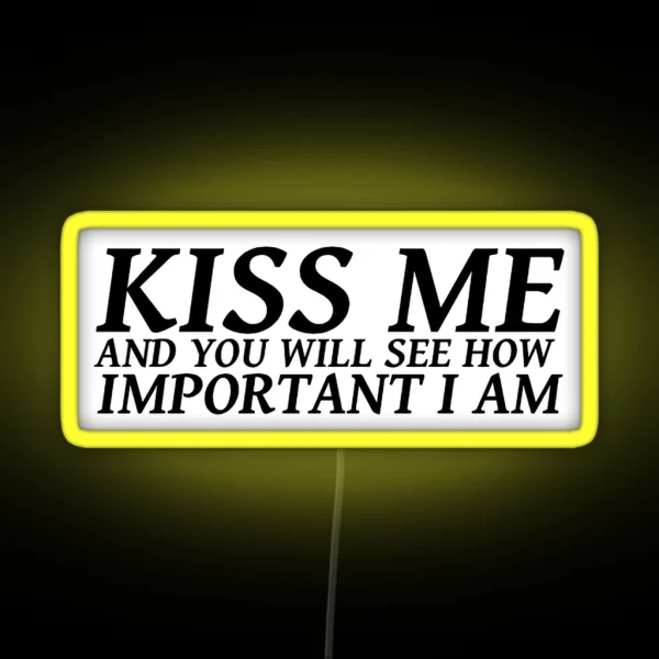 Sylvia Plath Quote Kiss Me And You Will See How RGB Neon Sign