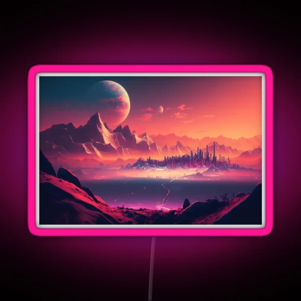 Synthetic Eden A Utopian World Of Tomorrow RGB Neon Sign