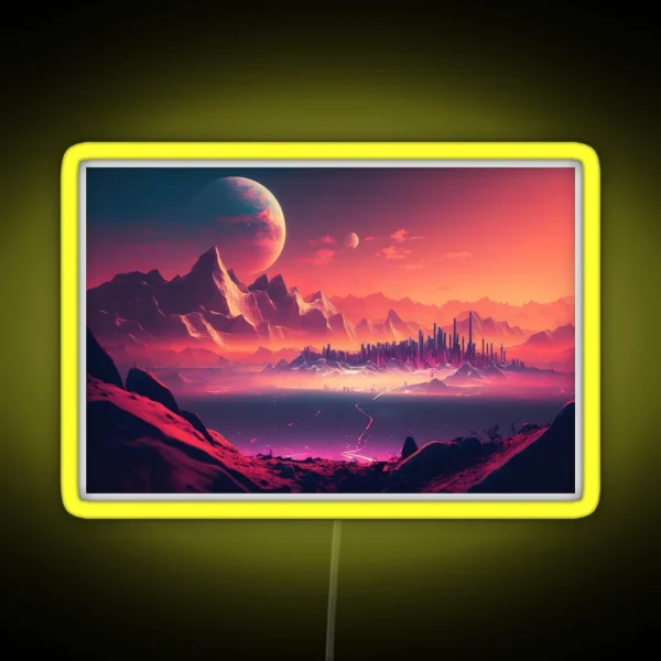 Synthetic Eden A Utopian World Of Tomorrow RGB Neon Sign