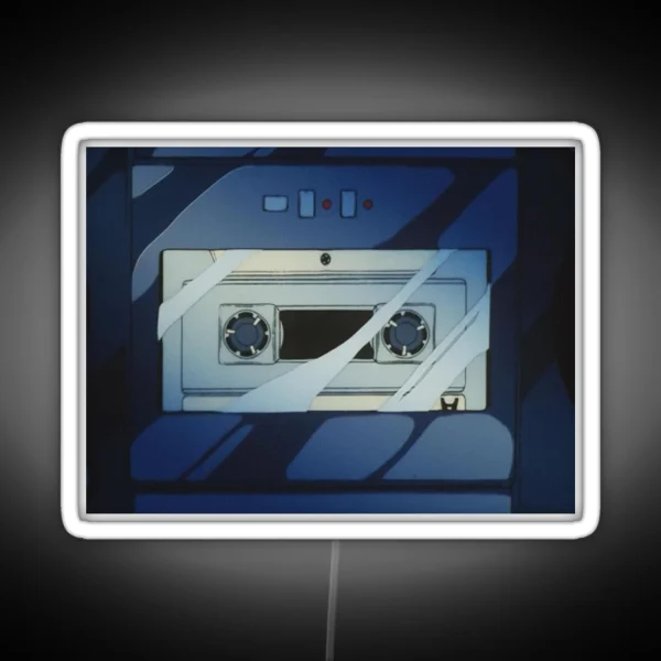 Synthwave Lo Fi Cassette Player 90s Anime RGB Neon Sign
