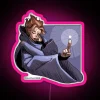 RGB Neon Sign featuring Sypha from Castlevania series in pink hue