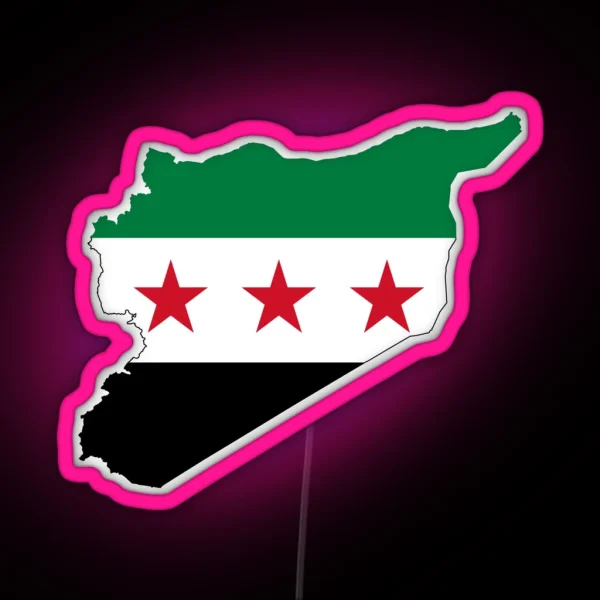 Syria Revolution Until Victory RGB Neon Sign