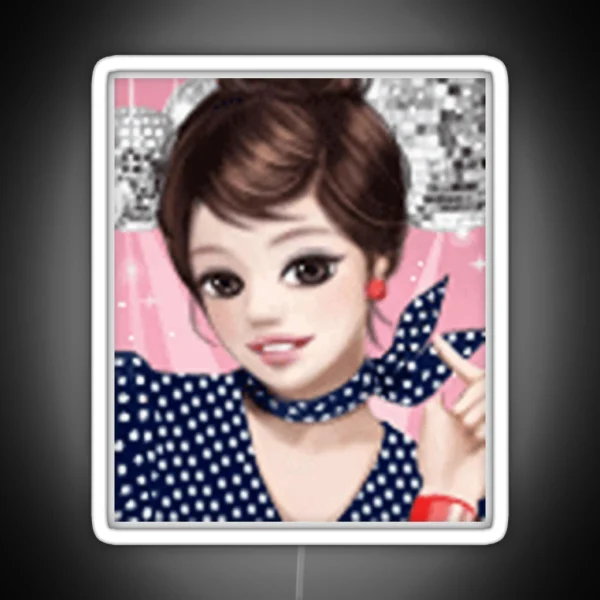T Ara Hyomin Roly Poly Portrait RGB Neon Sign