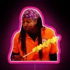 T-Bo LED RGB neon sign with pink accents