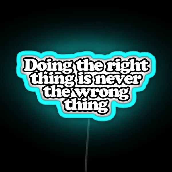 T Lasso Quote RGB Neon Sign