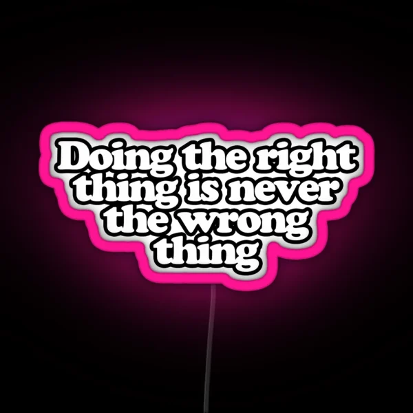 T Lasso Quote RGB Neon Sign