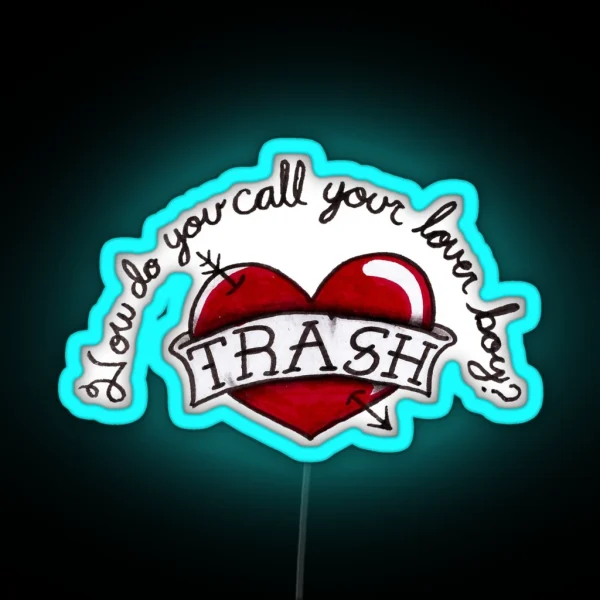 T R A S H RGB Neon Sign