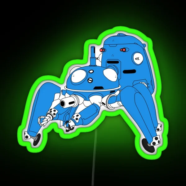 Tachikoma Black Outline Colour Fill RGB Neon Sign