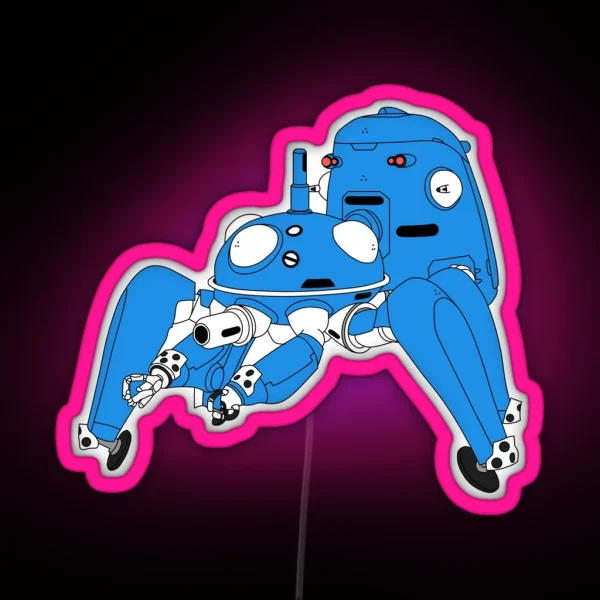 Tachikoma Black Outline Colour Fill RGB Neon Sign