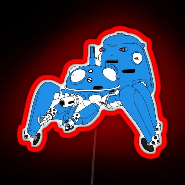 Tachikoma Black Outline Colour Fill RGB Neon Sign