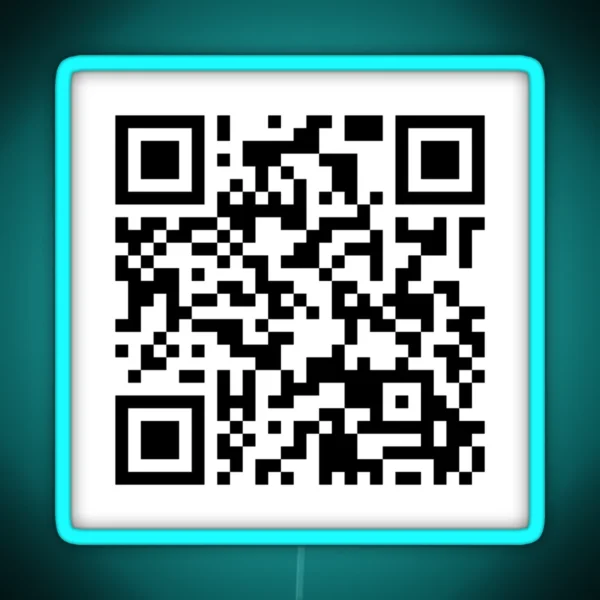 Taco Bell Menu Order QR Code RGB Neon Sign