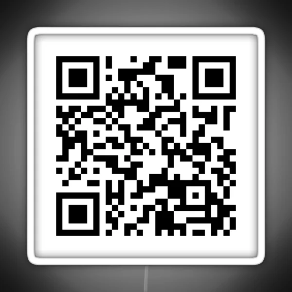 Taco Bell Menu Order QR Code RGB Neon Sign