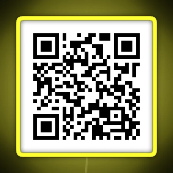 Taco Bell Menu Order QR Code RGB Neon Sign