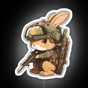 Tactical Bunny Led RGB Neon Sign