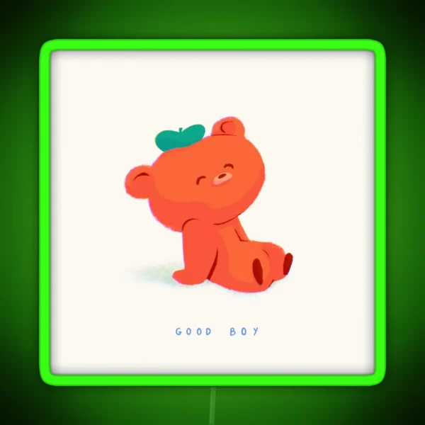 Taetae Bear RGB Neon Sign