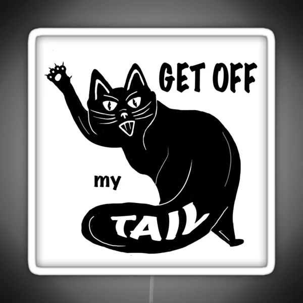 Tailgating Cat RGB Neon Sign