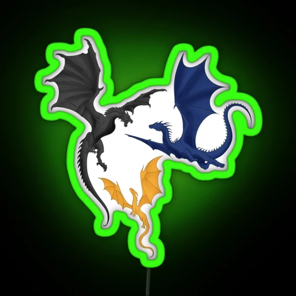 Tairn Andarna And Sgaeyl RGB Neon Sign