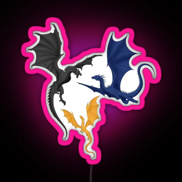 Tairn Andarna And Sgaeyl RGB Neon Sign