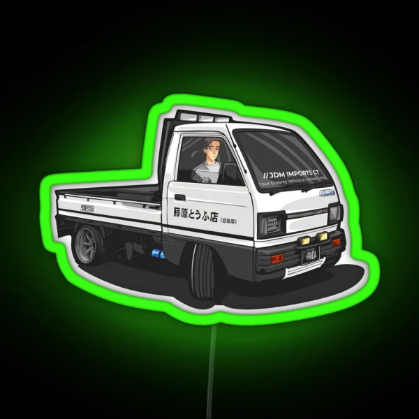 Takumi Initial D Suzuki Carry Drift RGB Neon Sign