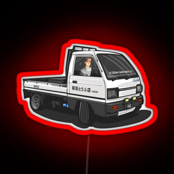 Takumi Initial D Suzuki Carry Drift RGB Neon Sign