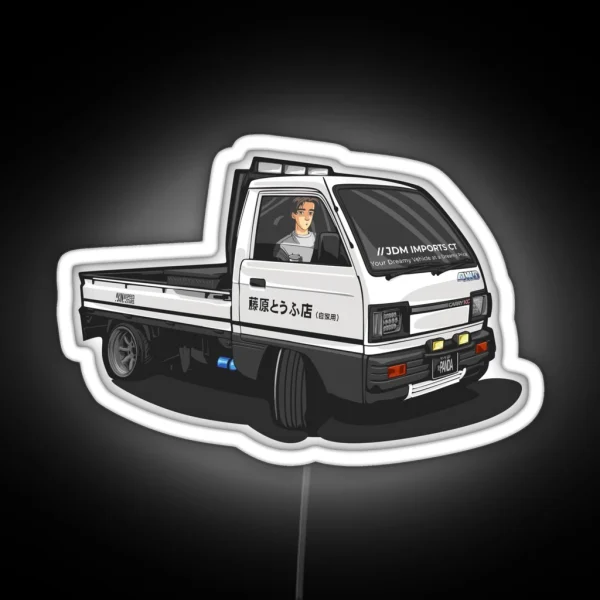 Takumi Initial D Suzuki Carry Drift RGB Neon Sign