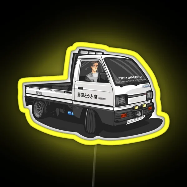 Takumi Initial D Suzuki Carry Drift RGB Neon Sign
