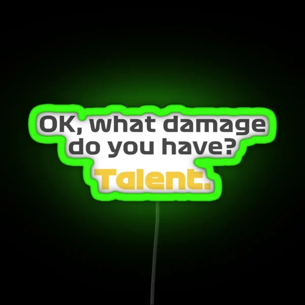TALENT NOR Radio Voice Austrian GP 2021 RGB Neon Sign