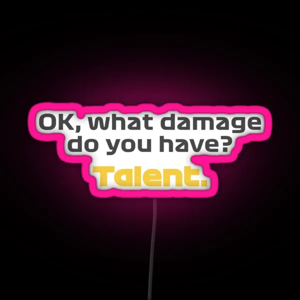 TALENT NOR Radio Voice Austrian GP 2021 RGB Neon Sign