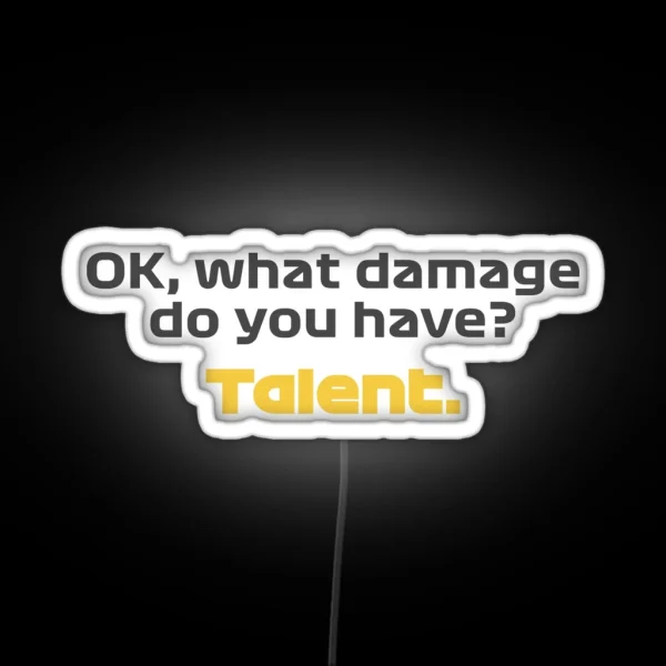 TALENT NOR Radio Voice Austrian GP 2021 RGB Neon Sign