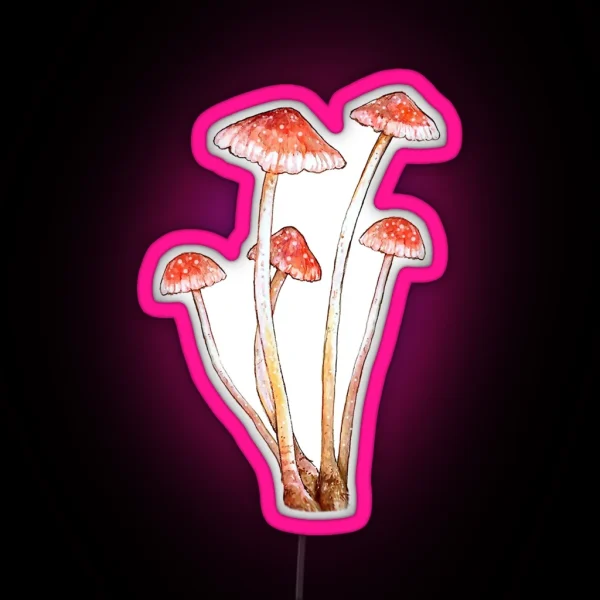 Tall Magical Mushrooms RGB Neon Sign
