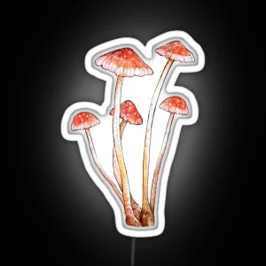 Tall Magical Mushrooms RGB Neon Sign