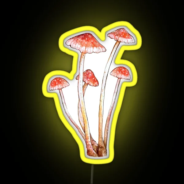 Tall Magical Mushrooms RGB Neon Sign