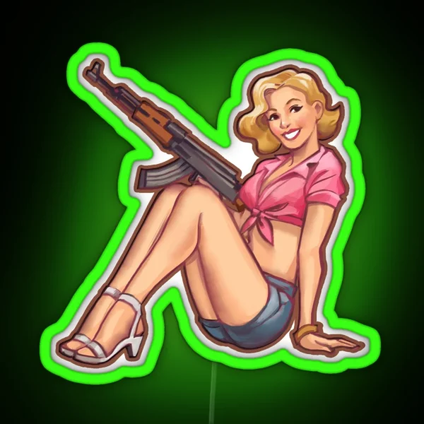 Tamara CSGO Pinup RGB Neon Sign
