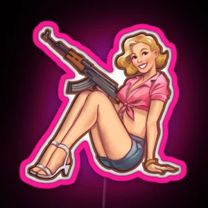 Tamara CSGO Pinup RGB Neon Sign