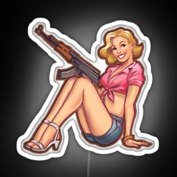 Tamara CSGO Pinup RGB Neon Sign