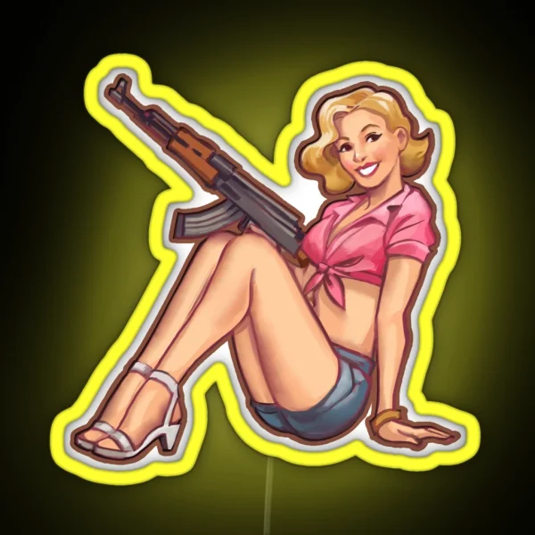 Tamara CSGO Pinup RGB Neon Sign